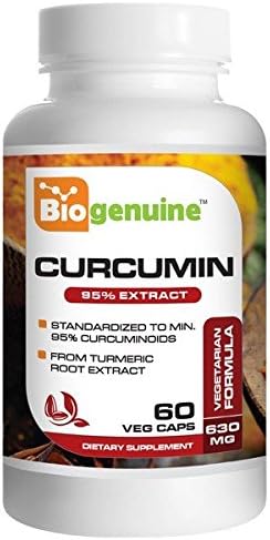 Biogenuine Curcumin Extract 95% 630 mg 60 Vcaps