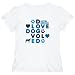 T-Shirt Womens White " Scottish Deerhound / LOVE DOG ! " Dogs