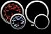 Oil Temperature Gauge- Electrical Amber/White Performance Series 52mm (2 1/16