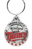 Pewter MLB Team Logo Key Ring - Minnesota Twins