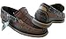 $100 Nautica Course II Brown Leather Boat Sail Shoes #Image 1