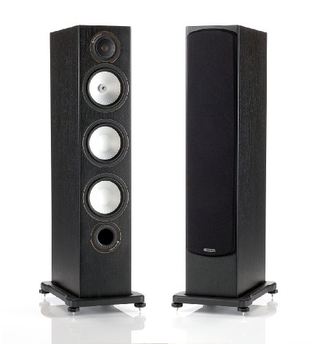 Monitor Audio - Silver RX-8 - 3-way Floorstanding Speaker - Each - Black Oak