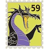 Disney Postage Stamp Maleficent as Dragon Pin
