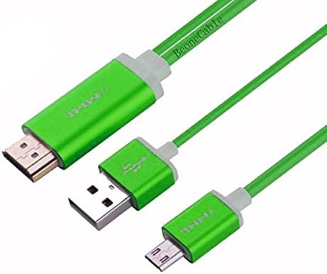 BeoneCable Samsung Galaxy Galaxy S3 S4 S5 Active MHL/Micro-USB to HDMI High Speed Adapter! Fast digital conversion to HDMI using the official MHL 2.0 chipset-Green