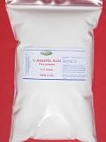 L-Aspartic Acid Pure Powder 500g (1.1 lb, 17.6 oz), Food Grade for Energy, by HerbStoreUSA