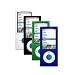 4 Pack Silicone Cases / Skins for Apple iPod Nano 5th Generation (5G) - White, Black, Blue, Green