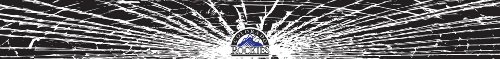 Colorado Rockies Shattered Auto Visor Decal