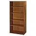 Bush Business Furniture Series C Tall 5 Shelf Bookcase in Natural Cherry, Large Bookshelf for Home and Professional Office