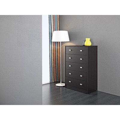 Dallas 5-Drawer Chest in Coffee