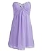 Fashion Plaza Girl's Chiffon Strapless Bridesmaid Flower Girl Dress K0091