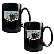 Kansas City Wizards Soccer 2pc Black Ceramic Mug Set - Primary Team Logo MAJOR-LEAGUE-SOCCER Soccer