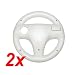 2x Lenkrad Wheel Weiss f�r Wii Mario Kart, NFS.. - RBrothersTechnologie