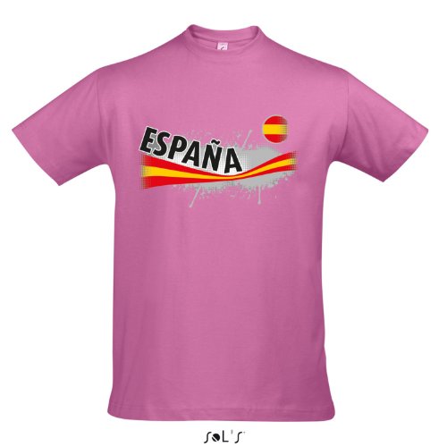 Fanshirt Herren ESPANA, Spanien Ländershirt EM / WM Trikot S-XXL , Orchid pink , S
