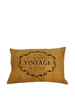 ICONS CORNER Cojín Piel De Cabra (Cuero / Negro)