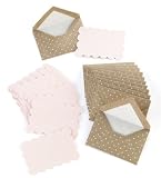 Martha Stewart Crafts Kraft Swiss Dot Card and Envelope Set