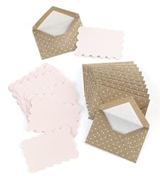 Martha Stewart Crafts Kraft Swiss Dot Card and Envelope Set