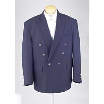 New Mens Navy Blue Double Breasted Dinner Blazer Suit Jacket