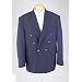 New Mens Navy Blue Double Breasted Dinner Blazer Suit Jacket
