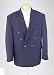 New Mens Navy Blue Double Breasted Dinner Blazer Suit Jacket