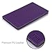 Lenovo Tab S8-50 case, FYY Ultra Slim Lightweight Premium PU Leather Cover Multi-Angle Stand Case for Lenovo Tab S8-50 Purple