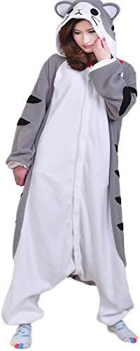 Magydre Valentine Kigurumi Tabby Cat Adult Unisex Onesies Party Cosplay Pyjamas M