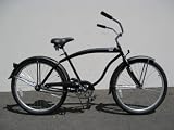 26 Men Deluxe Beach Cruiser - Matte (flat) black