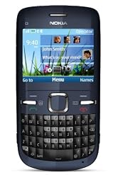 Nokia C3-00 Unlocked Cell Phone with QWERTY, Dedicated E-mail Key, 2 MP Camera, Media Player, WLAN, and MicroSD Slot--U.S. Version with Warranty (Slate)