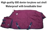 Horse Turnout 600D Winter Blanket -Burgundy -76