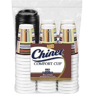 Chinet Comfort Cup and Lids, 60 Count
