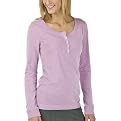 Gilligan & O'Malley&reg; Long Sleeve Henley Tissue Tee - Smokey Grape