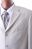 Men's Single Breasted 4 Button Beige Dress Suit, CLEARANCE!!!