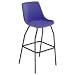 Trexus Polypropylene Stool with Black Frame Seat WxDxH: 520x580x610mm Blue
