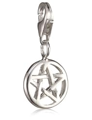 VINANI brand Germany 925 Sterling Silver Charm Pendant small Pentagram shiny Pentacle HPEN