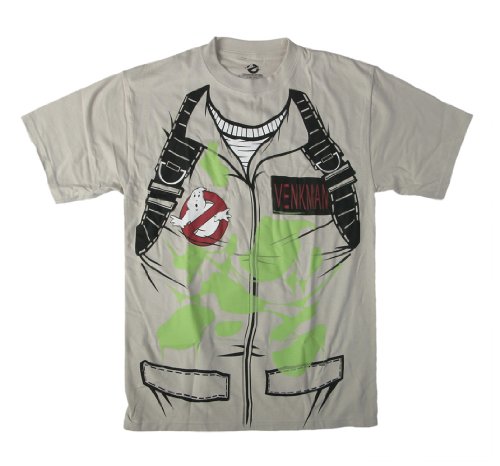 Mad Engine Venkman Costume Glow in the Dark Khaki T-Shirt Tee