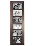 Malden 2009-664 Berkeley 4 by 6 Beveled Wood Edge 6 Opening Collage, Walnut