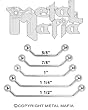 HAND POLISHED SURFACE PIERCING BARS 45&iuml;&iquest;&frac12; BRSUR145/8 - 14G 5/8" 5MM BALL