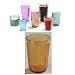 Carlisle 20 oz Crystalon Stack All Ribbed Texture Break-Resistant SAN Dishwasher Safe Tumbler Color: Amber / Quantity: One Dozen (12)