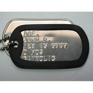 Military Dog Tag, high polish