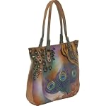 Anuschka Large Tote Premium Peacock Safari
