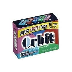 Orbit Sugarfree Gum Variety Pack - 15 packs