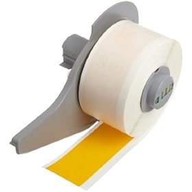 Brady M71C-1000-581-YL 50' Length x 0.5" Width Yellow Color B-581 Repositionable Vinyl Tape For BMP71 Label Printer: Industrial &amp; Scientific