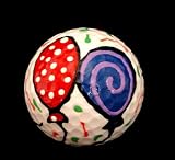GOLF BALL - HAND PAINTED - DESIGN: BIRTHDAY BALLOONS