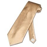 Solid Bronze / Light Brown Neck Tie. Men's NeckTie.