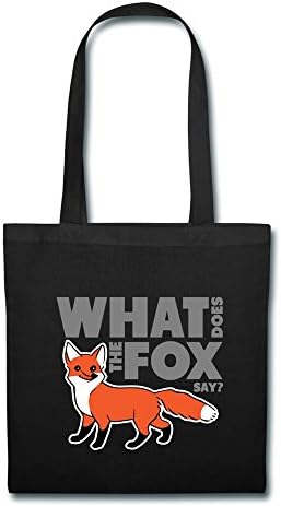 AUTUMNRTY Carnivora Canidae Red Fox Shooping Bag Black