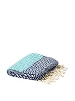 Pandora Toalla Spa&Beach Natural (Azul Marino/Turquesa)