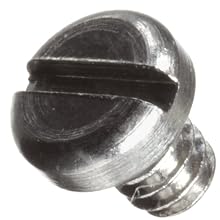 Precision Stainless Steel 303 Machine Screw, Pan Head, Slotted Drive, ANSI B18.6.3