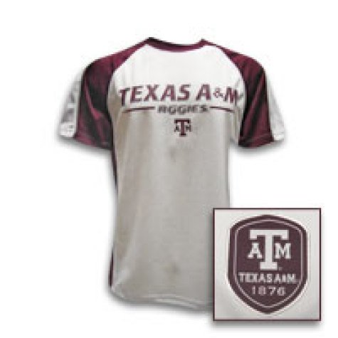 Buy Men's Texas A & M Aggies S S 'Arsenal' White Team Color Tshirt