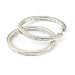0.23 Carat Silvr Diamond Hoop Earring