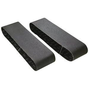 Woodstock D1262 6-Inch by 48-Inch 220 Grit Aluminum Oxide Sanding Belt, 2-Pack by 