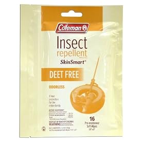 Coleman SkinSmart Insect Repellant Wipes - 16 Count